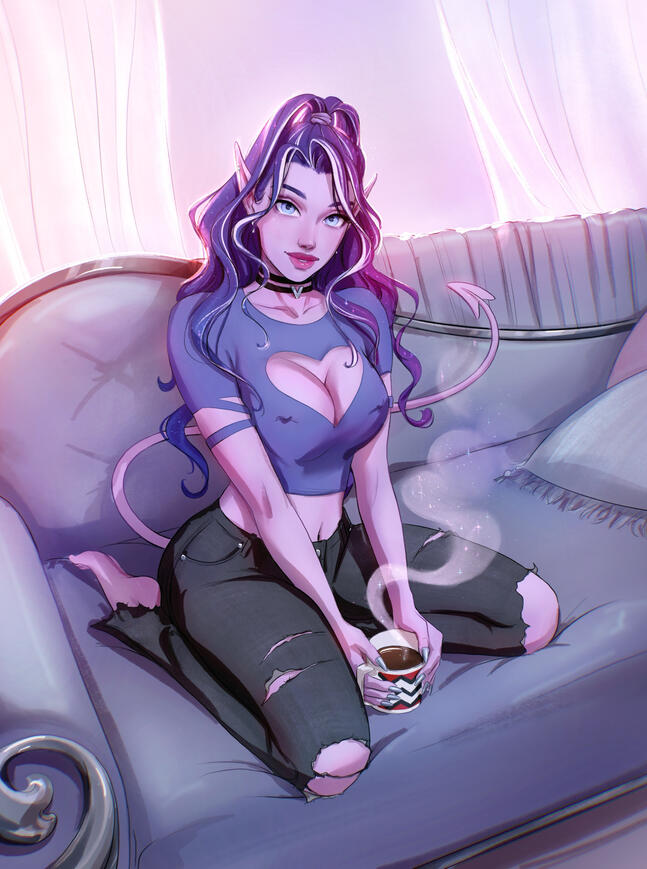 Full body + Background